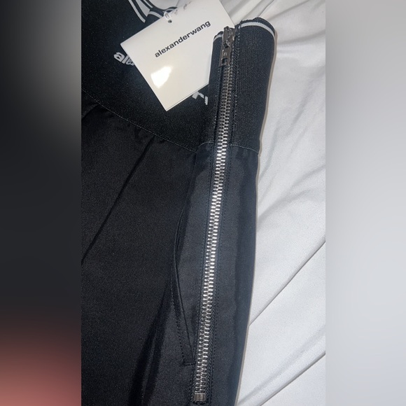 Alexander Wang Black Logo Waistband Shorts NWT - Picture 5 of 8